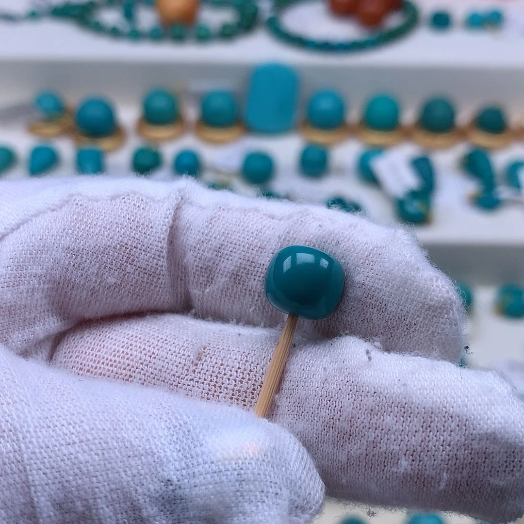 未镶嵌绿松石珠宝奇石听***号