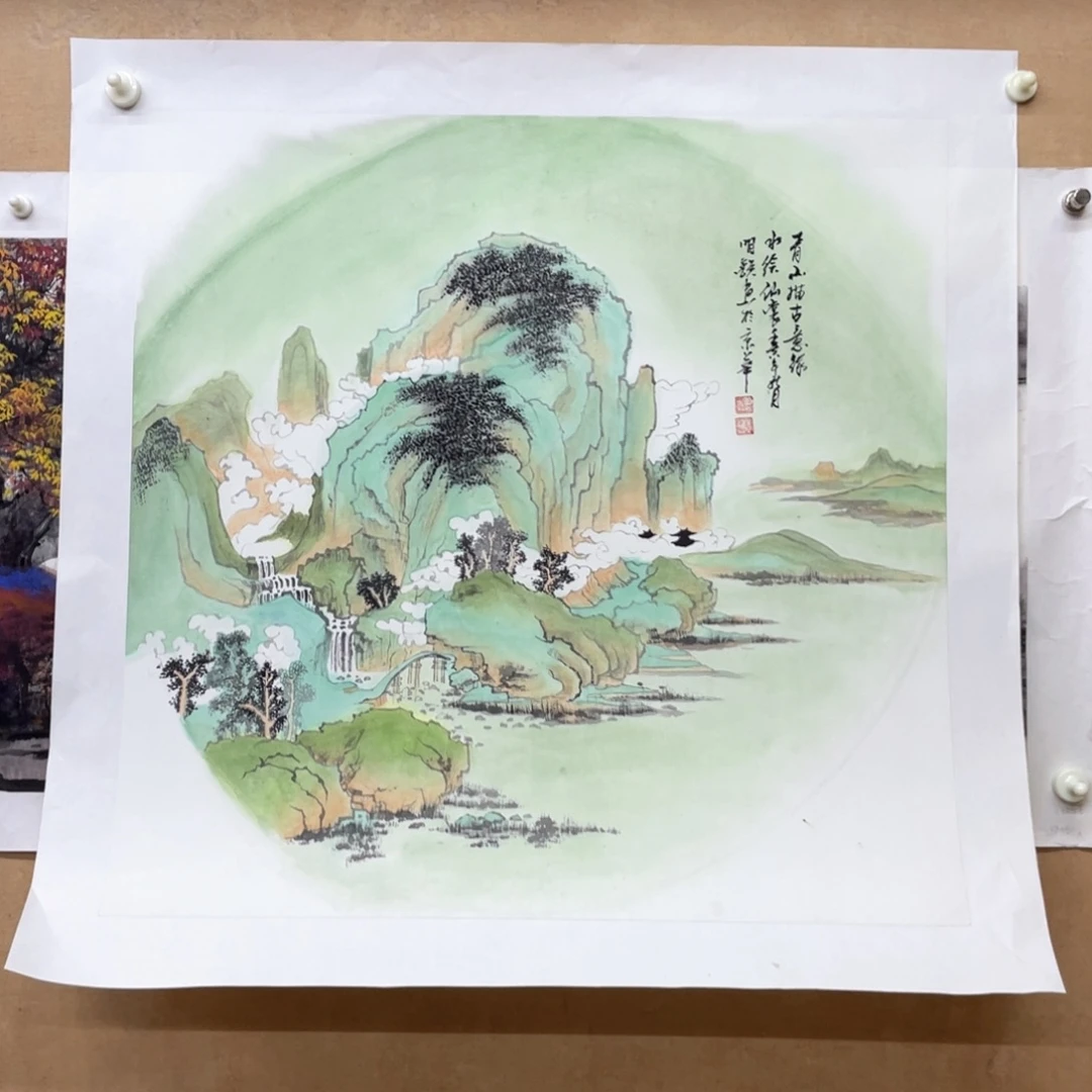 国画手绘国画，精品山水