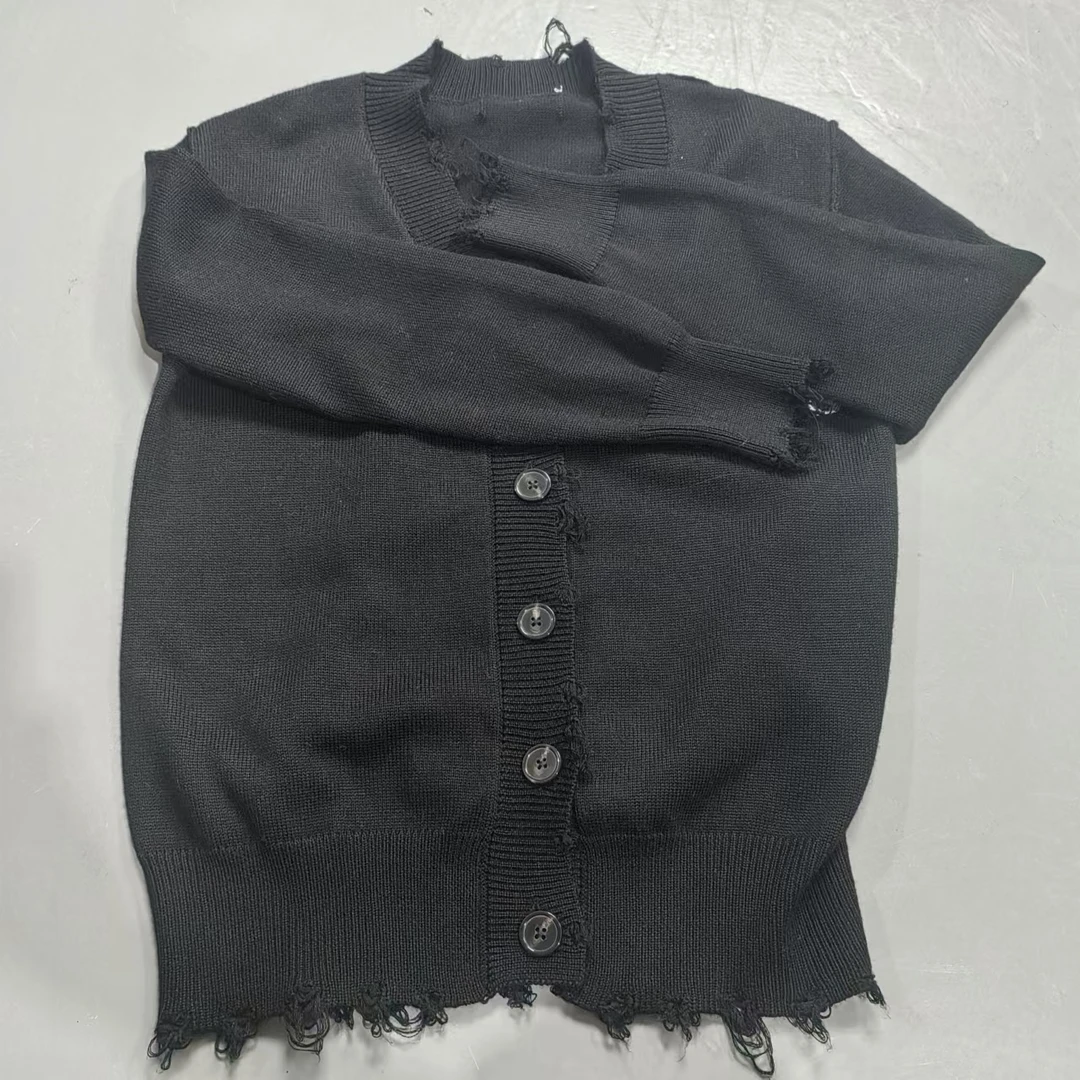 【南油玲姐】黑色针织衫MY837