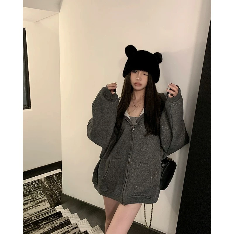 日韩软妹可爱毛绒帽子保暖渔夫帽盆帽纯色立体耳朵女帽