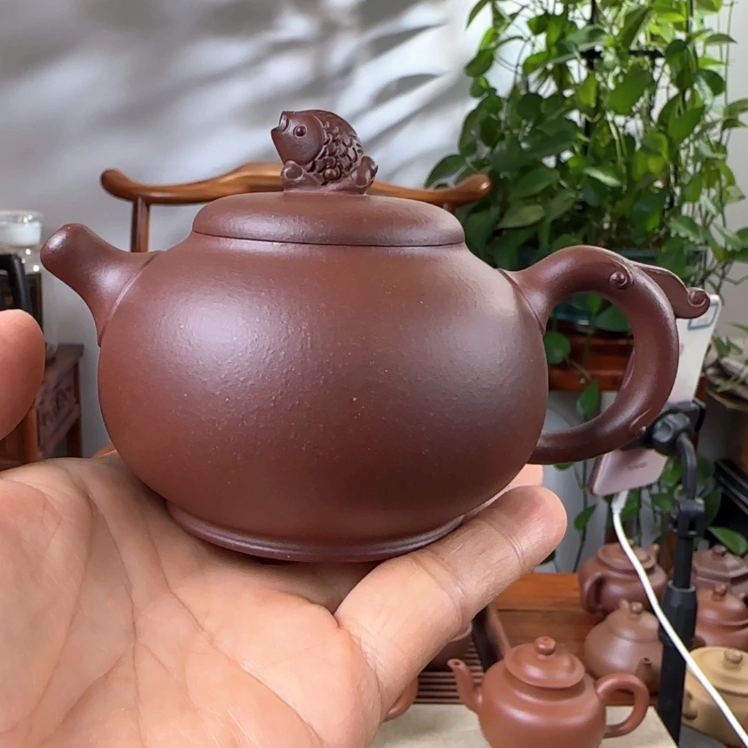 吾***天茶壶紫砂鱼化龙壶