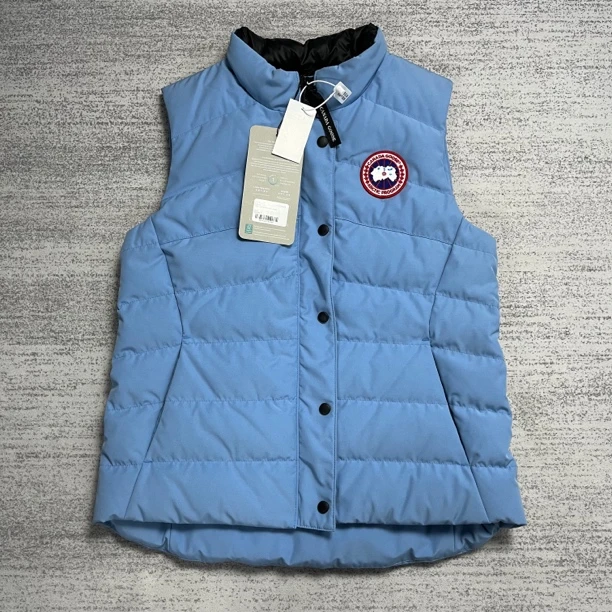 未使用 CANADA GOOSE 加拿大鹅 M 日光蓝色马甲背心羽绒服