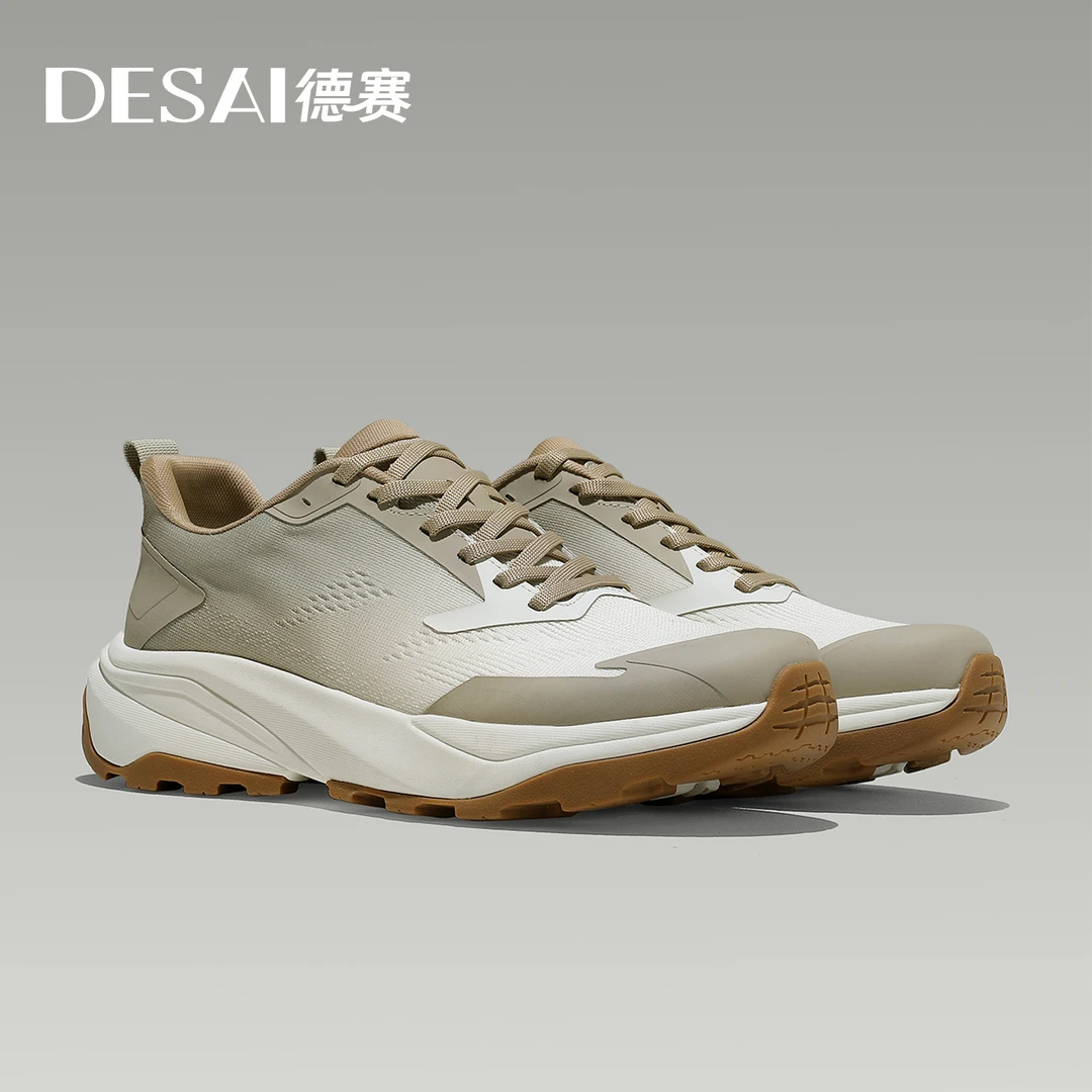 【德赛】秋季新款男士户外舒适透气防滑耐磨软底休闲鞋好穿不累脚