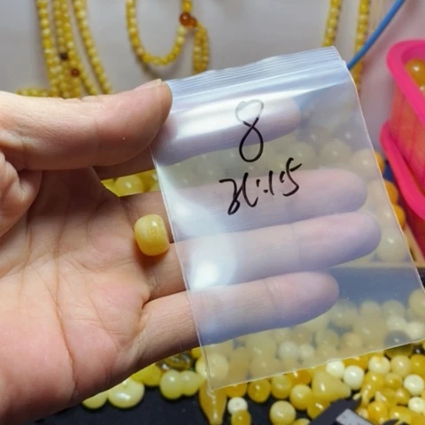 蜜蜡裸石未镶嵌天然蜜蜡白花琥皮12.4 老型