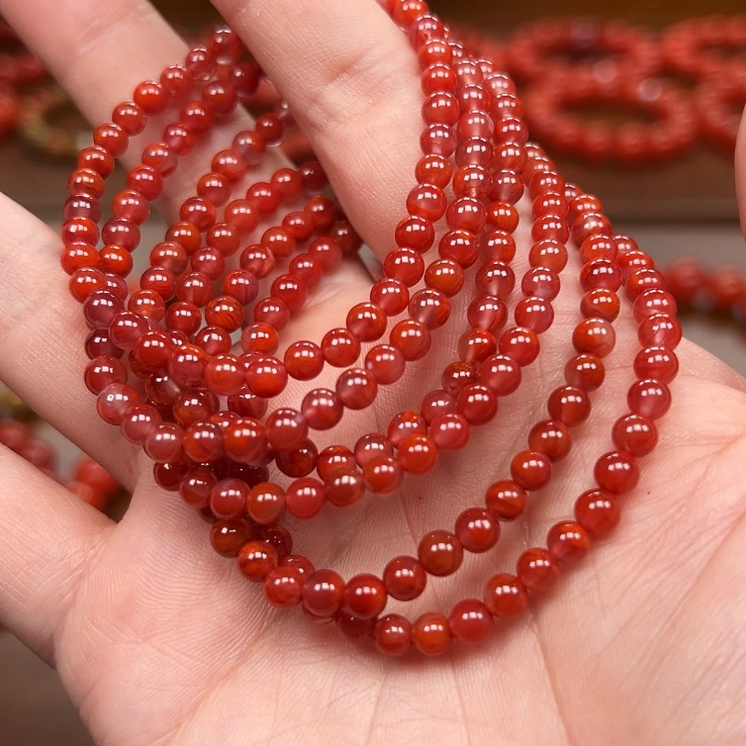 南红玛瑙未镶嵌手链