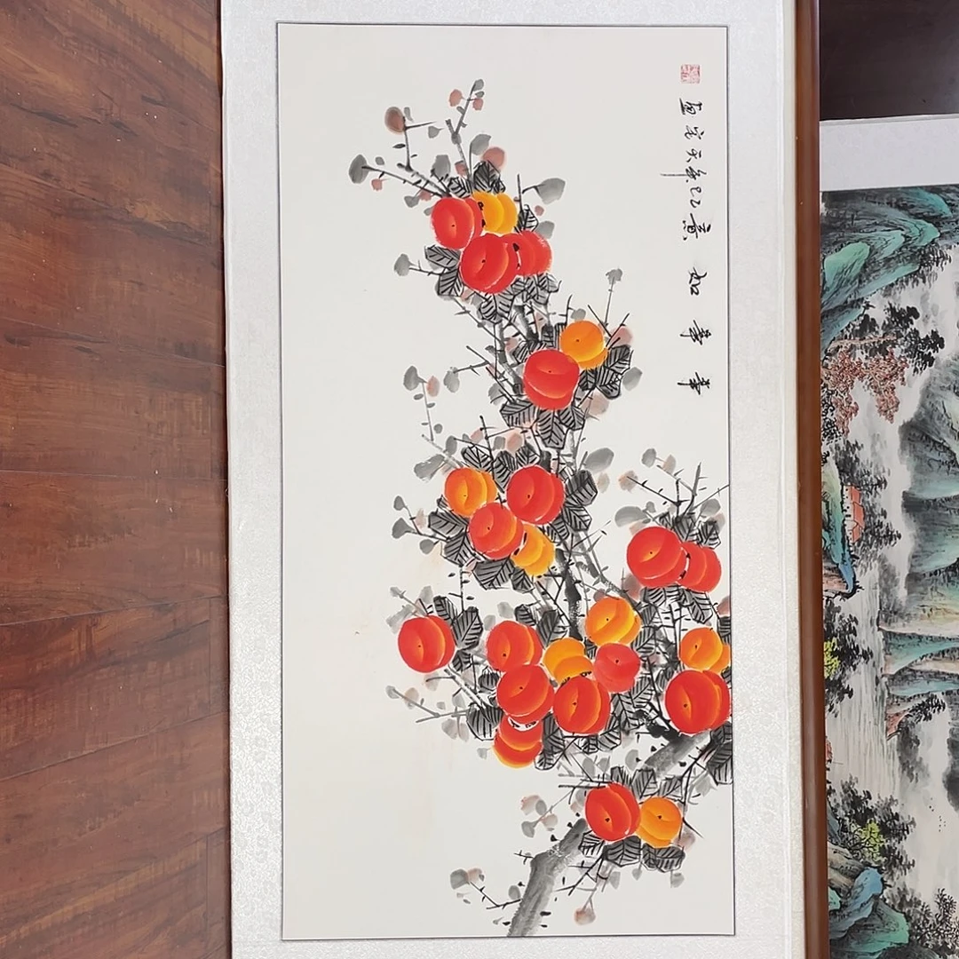 国画带框尺寸63*123厘米