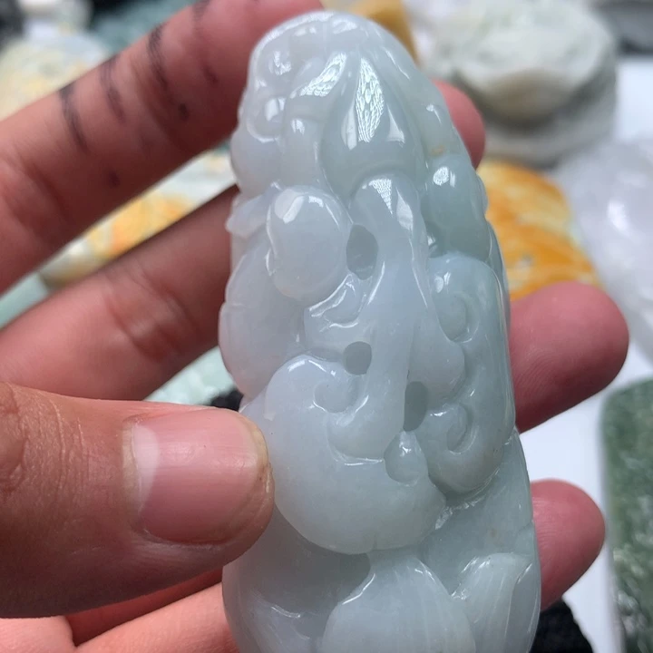 翡翠未镶嵌颈饰保真天然a货翡翠