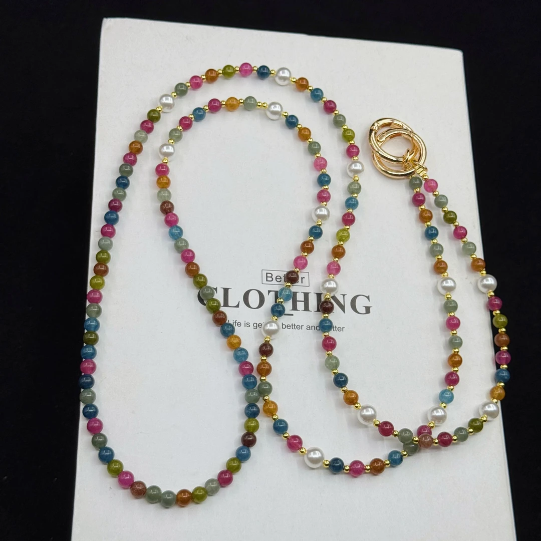 手机挂饰女款手工挂件短款时尚长款挂脖防丢斜挎长链手机挂绳