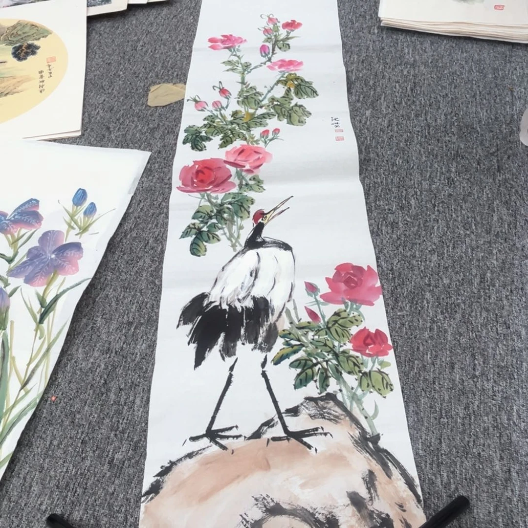 国画老*雀绘画绘画绘画