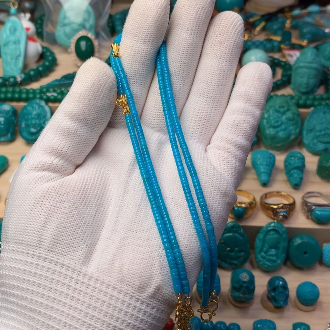 未镶嵌绿松石珠宝奇石精品万能链