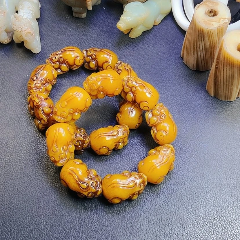【闪购商品】蜜蜡手链未镶嵌多样性发其1