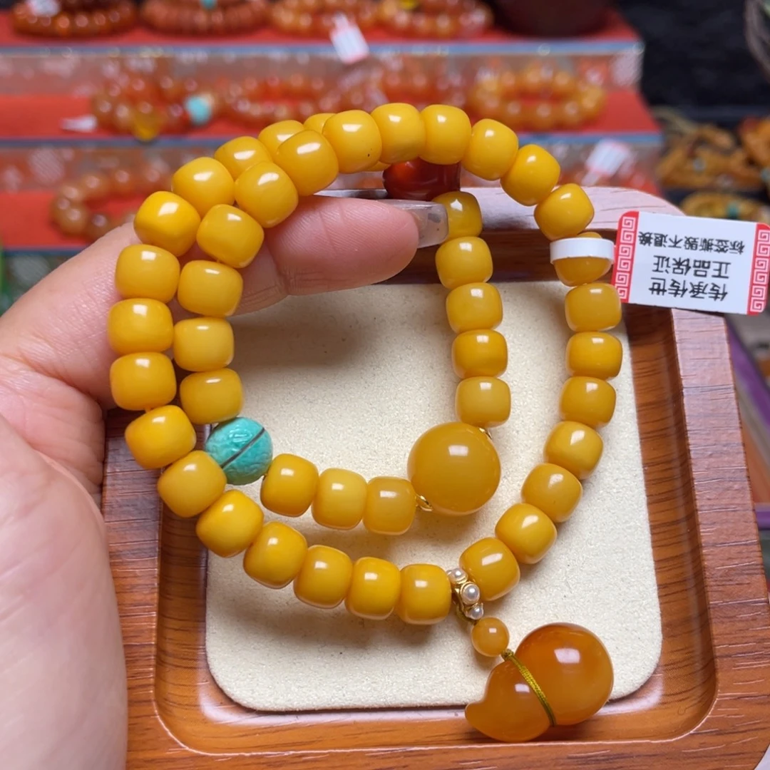 蜜蜡未镶嵌手链手串