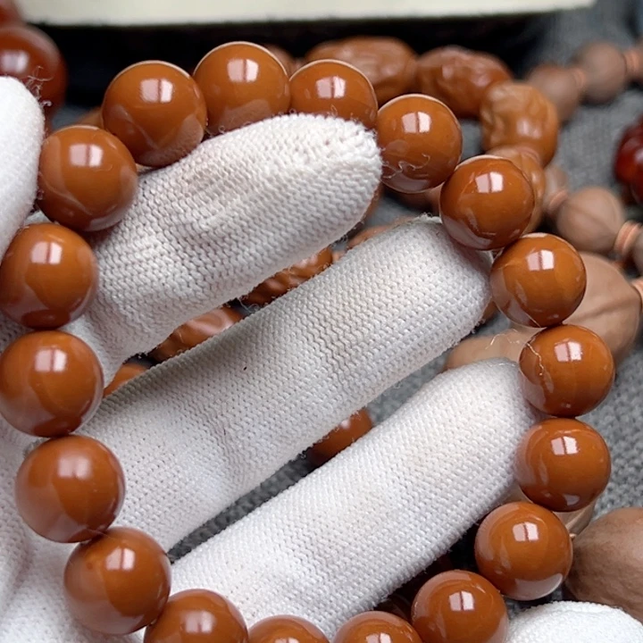 你***吊橄榄核手串1.2全品超小孔