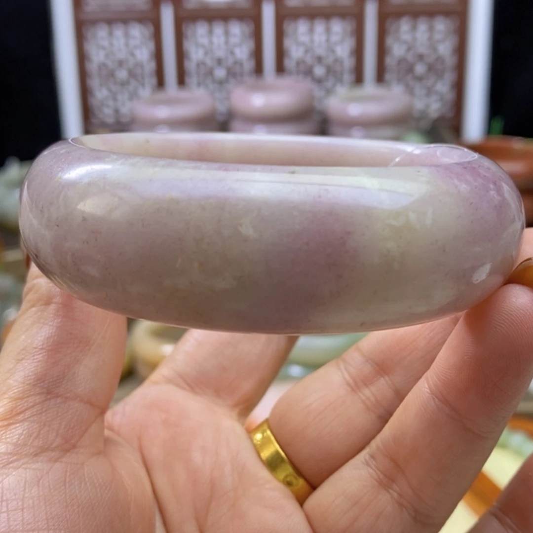 【闪购商品】未镶嵌手镯石英岩玉蔷*花