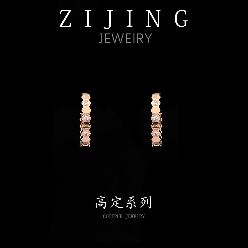 铜合金合成锆石耳饰 CC7853 高定系列 耳环