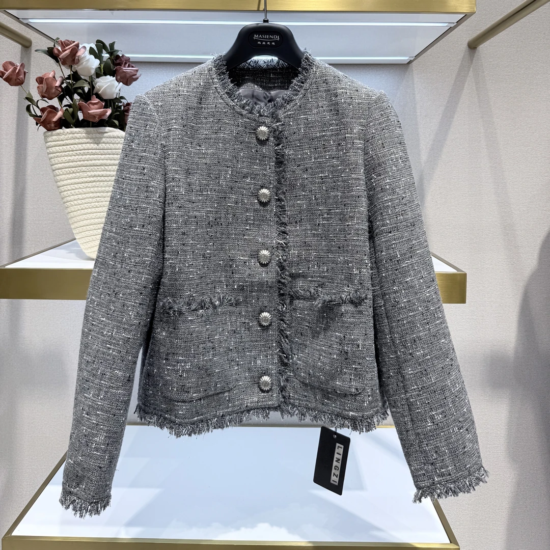 LINGZI/领姿小香风短款气质外套4101171