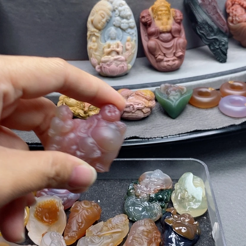 【闪购商品】未镶嵌吊坠定制玛瑙