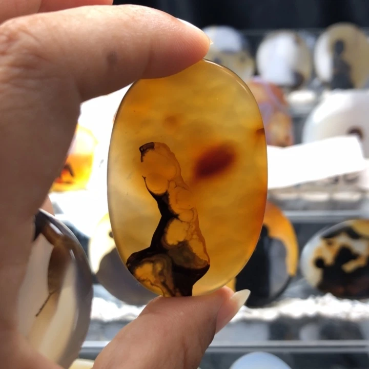 合金玛瑙/玉髓珠宝奇石102有瑕
