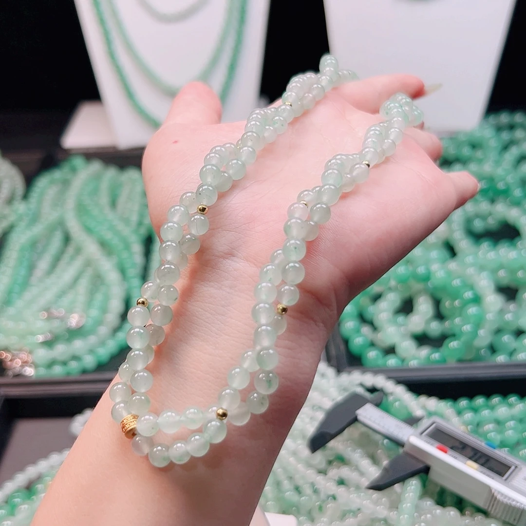项链合金石英质玉（非洲翠）