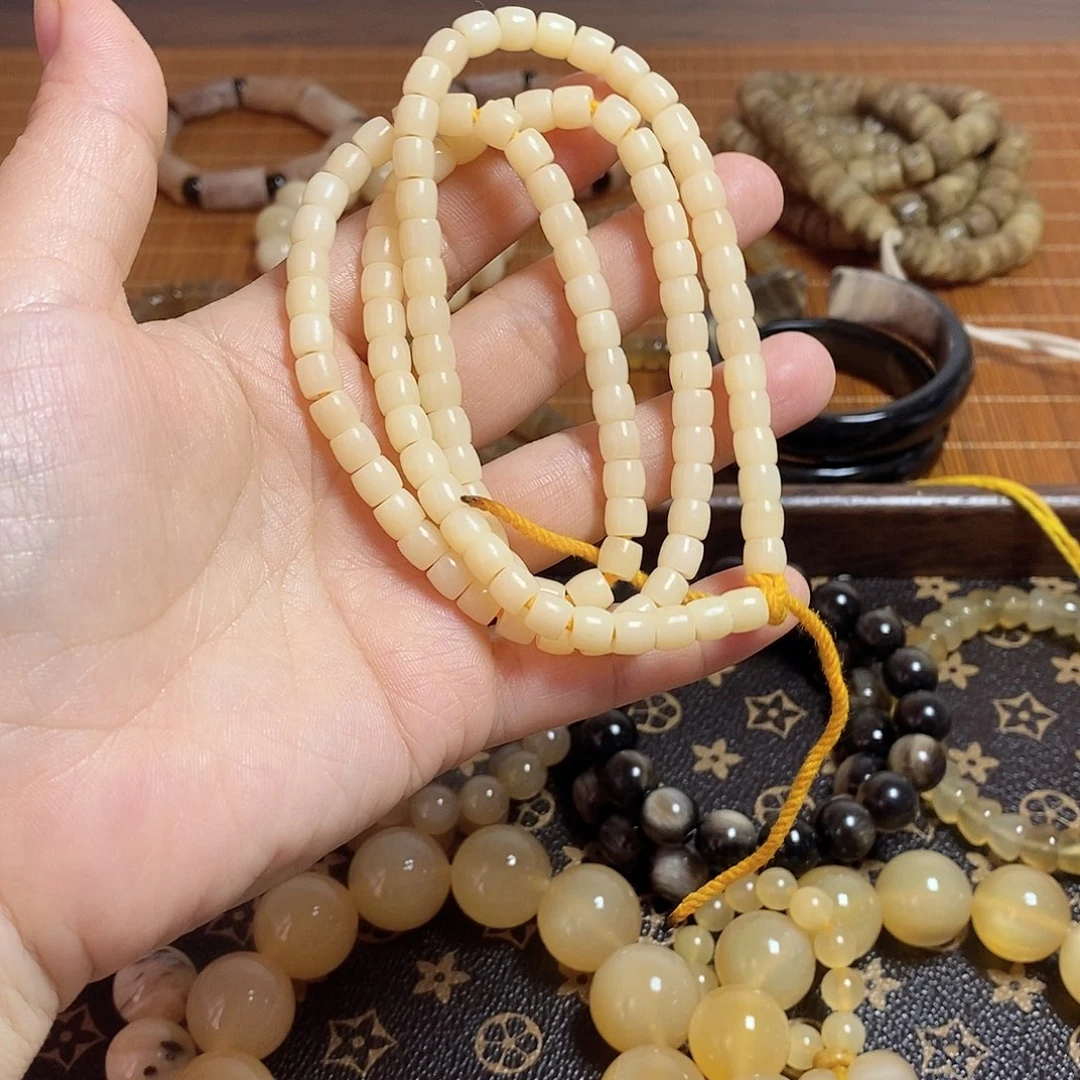 不***』石英石纯铜0.7驼骨108