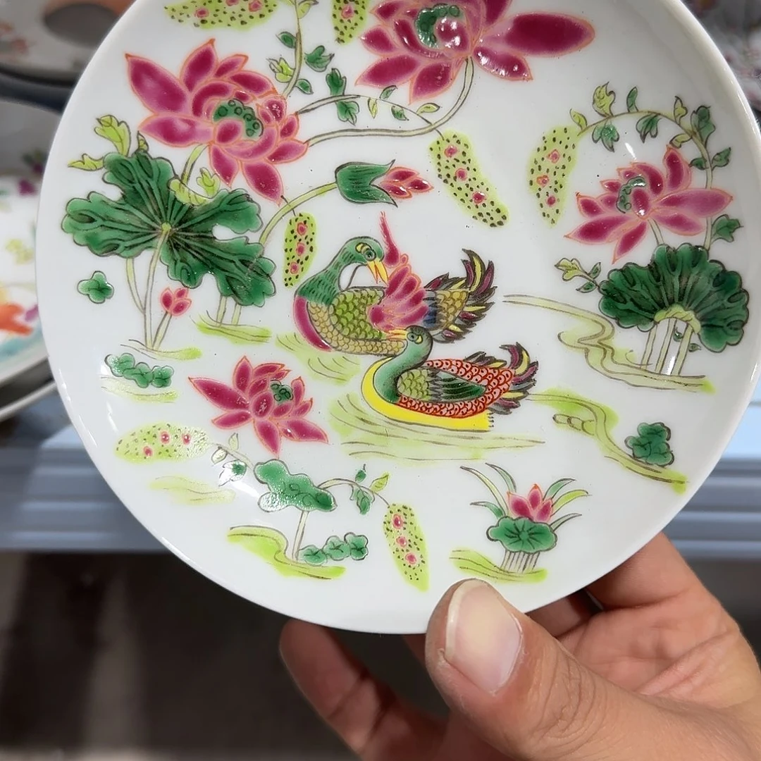 瓷片摆件手绘瓷器全部处理