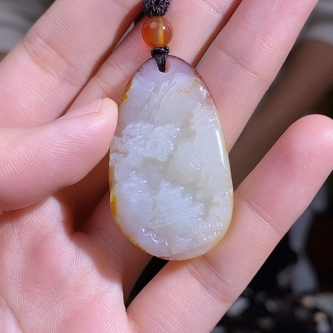 和田玉未镶嵌颈饰