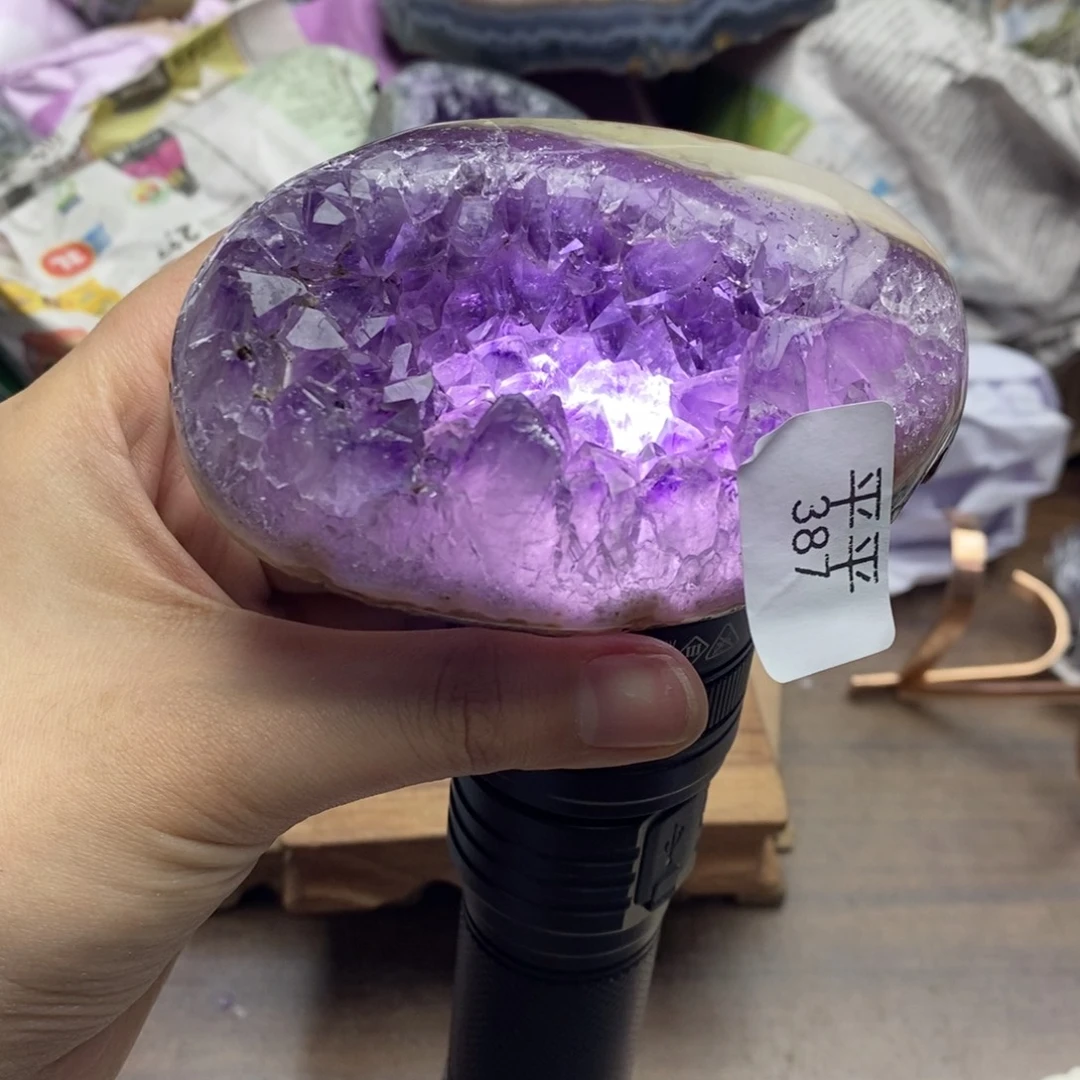 紫晶珠宝半成品未镶嵌