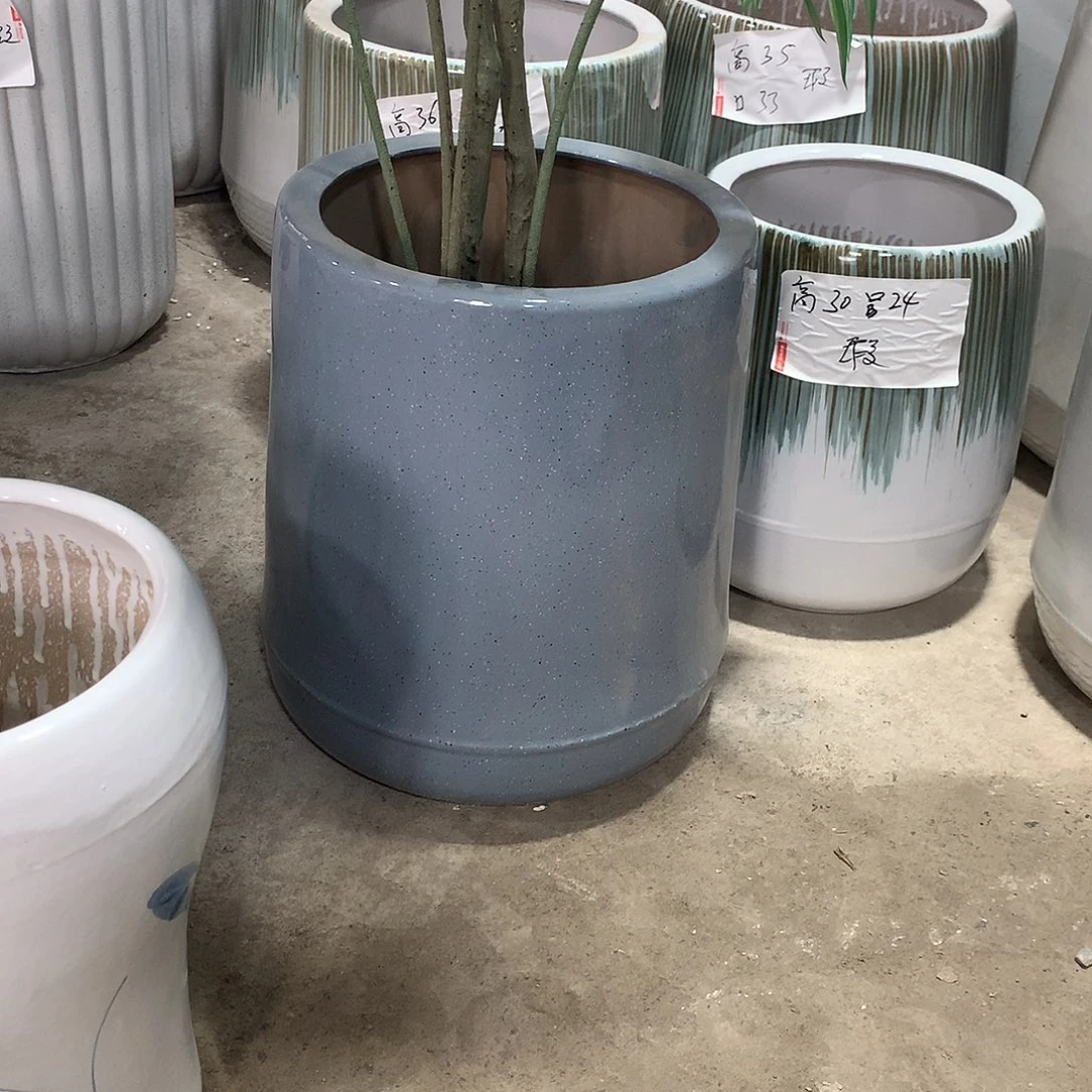 高温陶瓷花盆微瑕