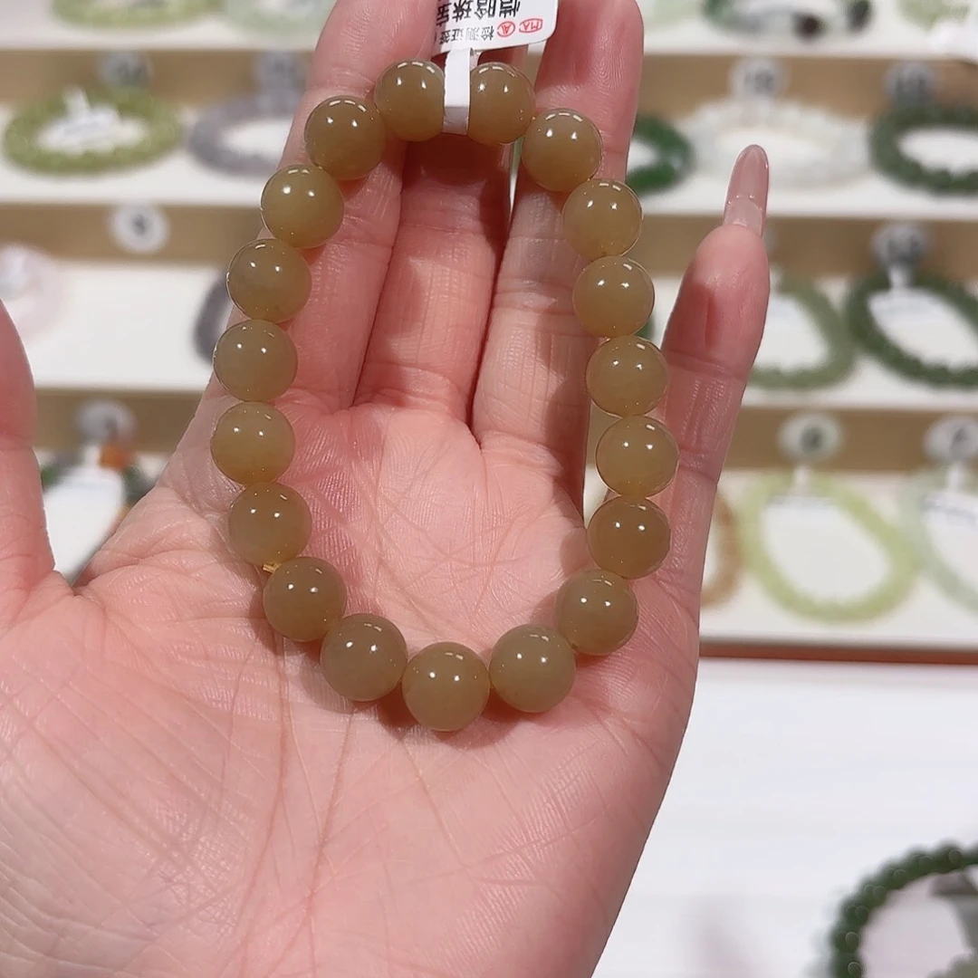 和田玉手链未镶嵌7*V