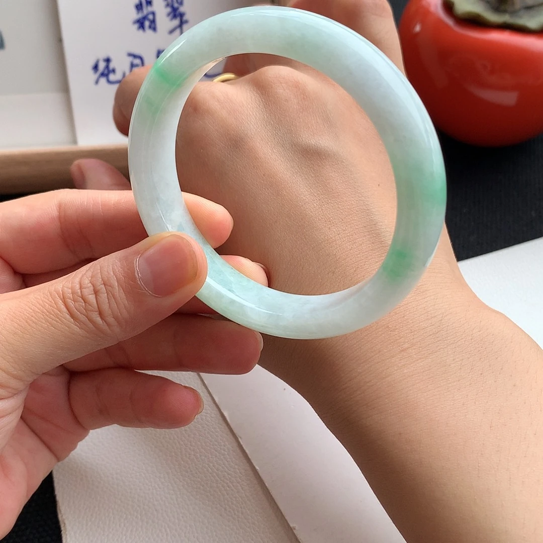 翡翠未镶嵌手镯13号55.1