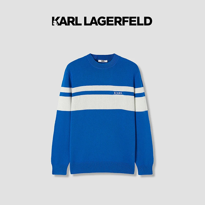 【官方男装】KARL LAGERFELD卡尔拉格斐新款羊毛毛衫1K1D70202302