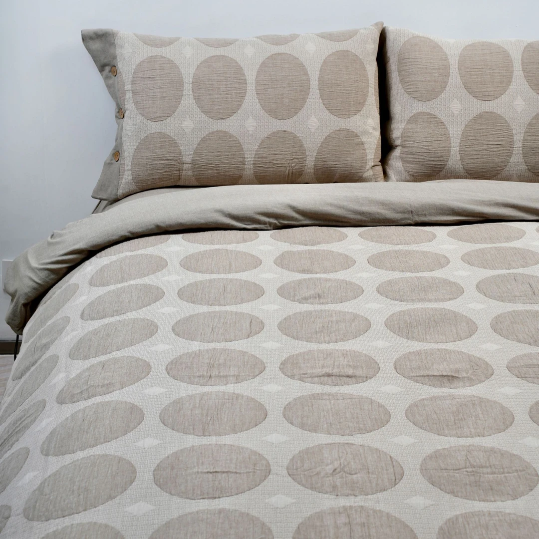 【三层大圆-双人被】纯棉简约舒适提花轻奢系列床品