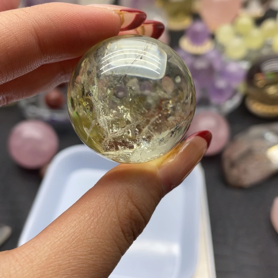 水晶4未镶嵌W**-黄水晶球