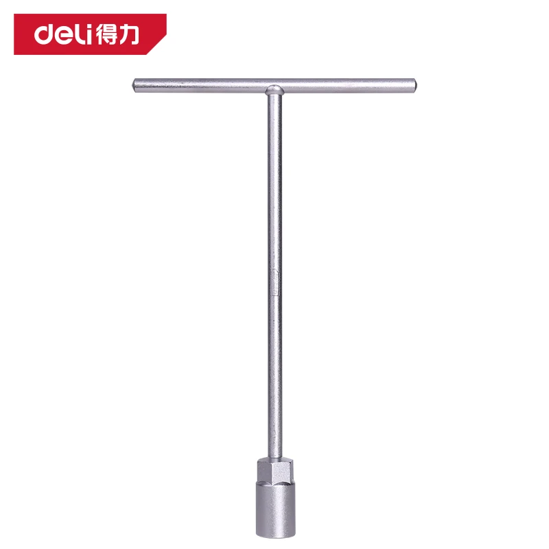 得力T型套筒扳手手动8号10/12/14/17/19丁字内六角套筒工具加长