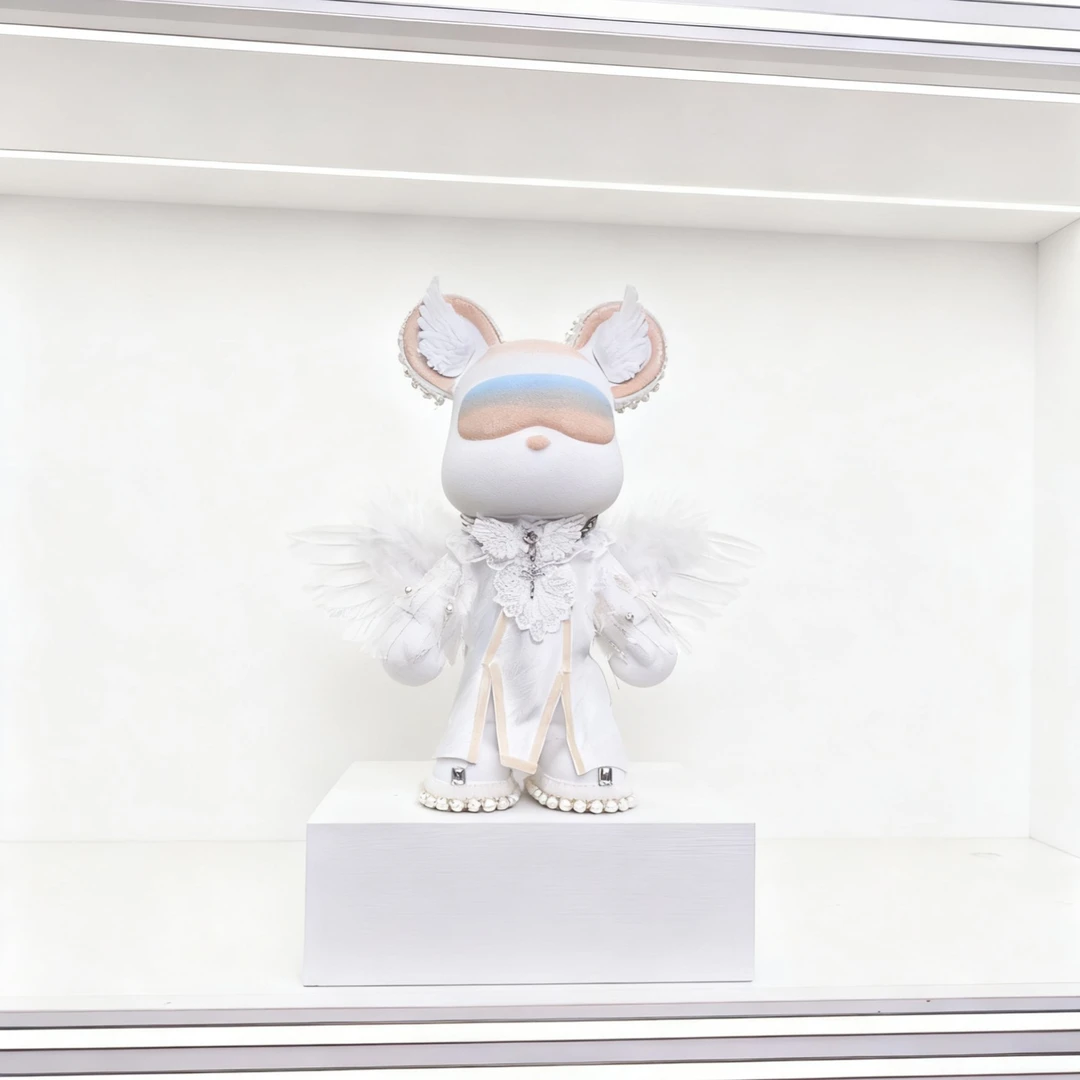 熊猫潮玩   天使   32厘米创意潮玩大号手工摆件潮流摆件精美
