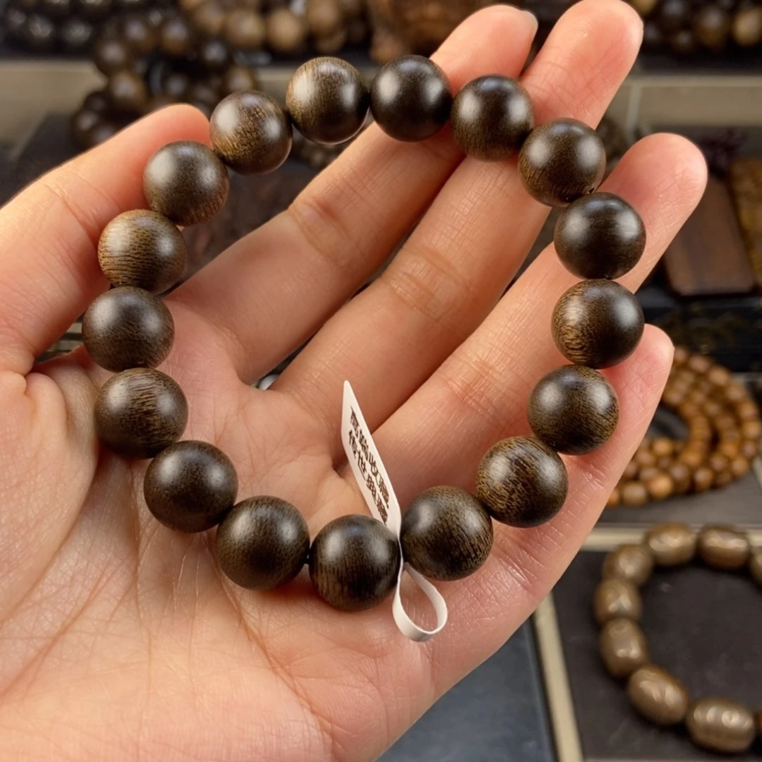 沉香手串小*越南芽庄白棋楠