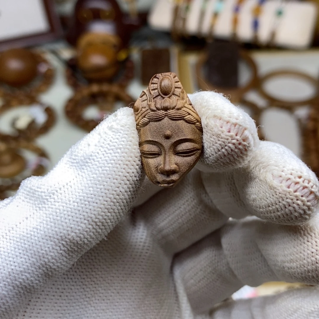 散珠檀香木印度迈索尔老山檀残像2.5