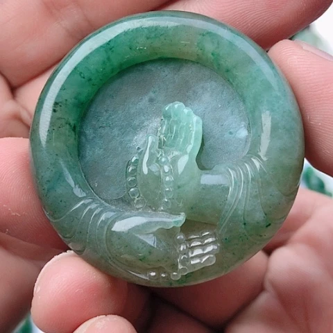 独山玉未镶嵌吊坠(不含链)
