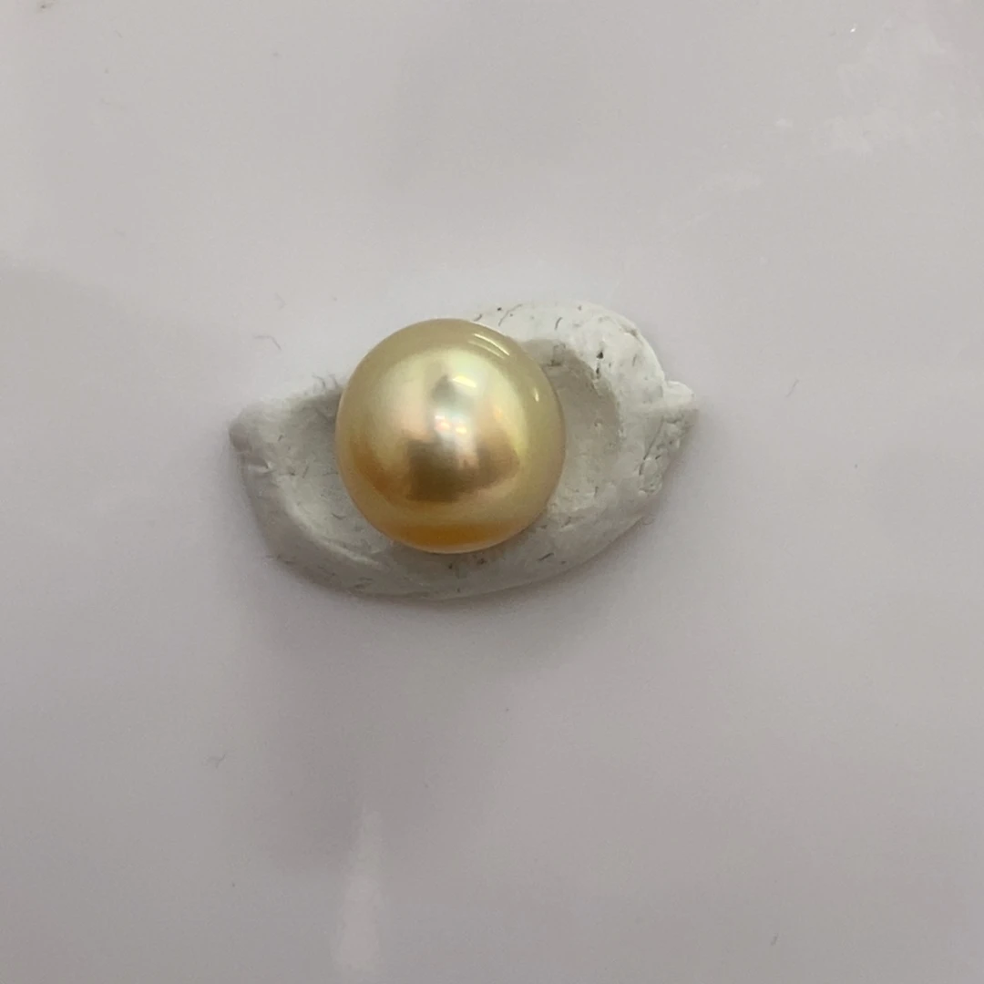 海水珍珠裸珠金珠浓金炫彩无暇12.1m