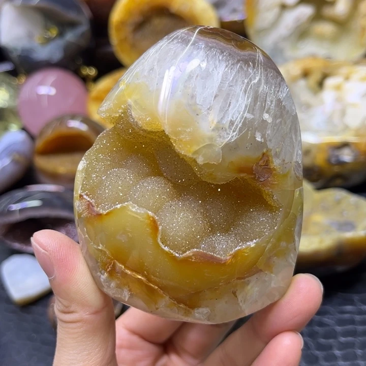 未镶嵌发饰水晶黄软洞
