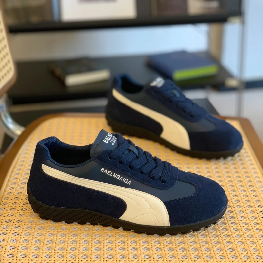 内增高时髦复古德训鞋女2025秋季超火拼接绒面小众高级休闲阿甘鞋