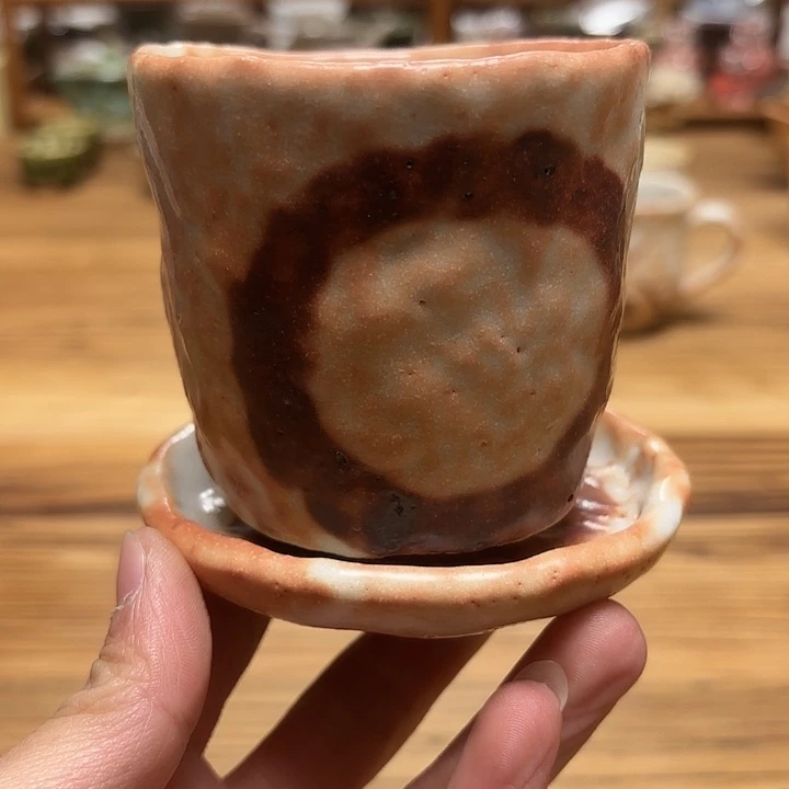 虎溪窑志野一杯一拖