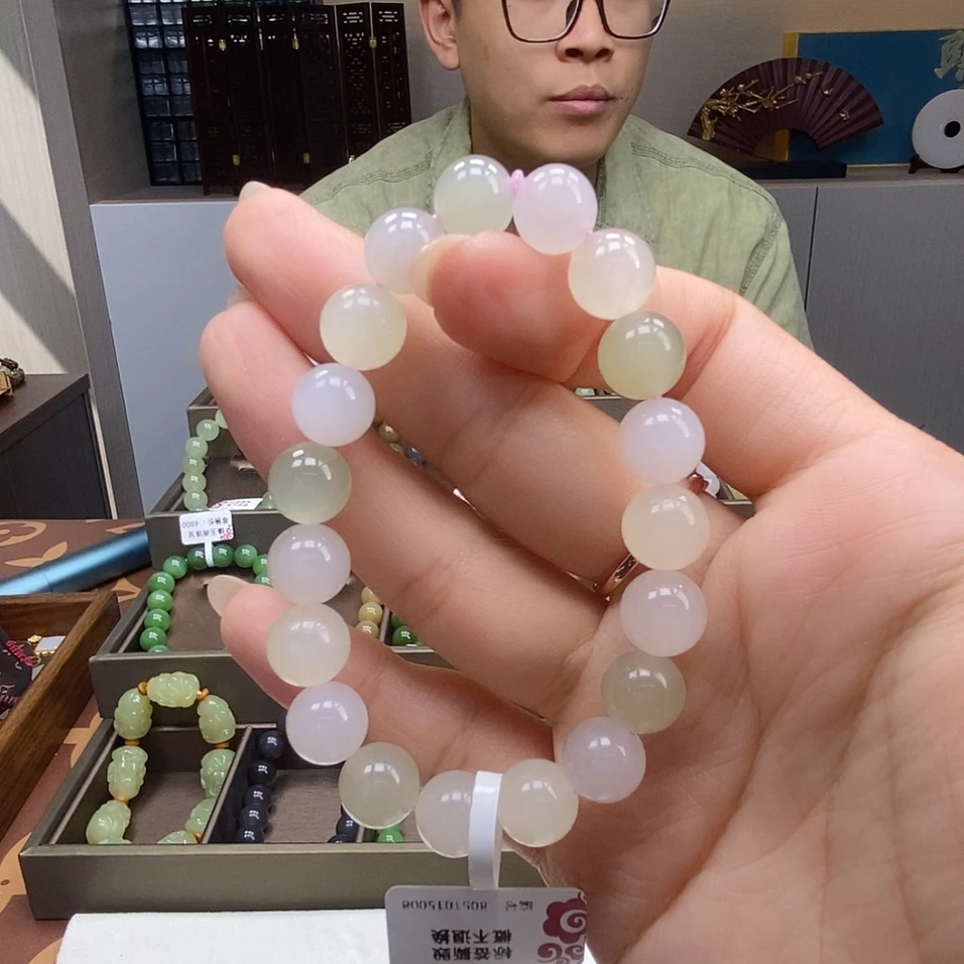 未镶嵌手串和田玉10mm多宝