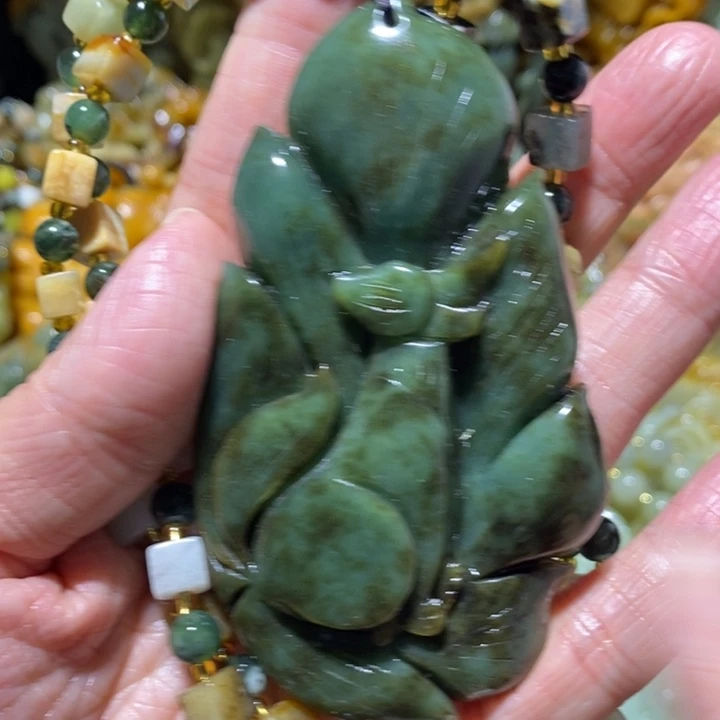 岫玉岫玉吊坠未镶嵌