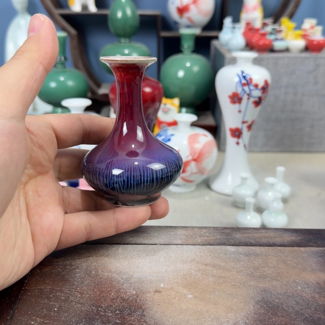 陶瓷手工小花器摆件