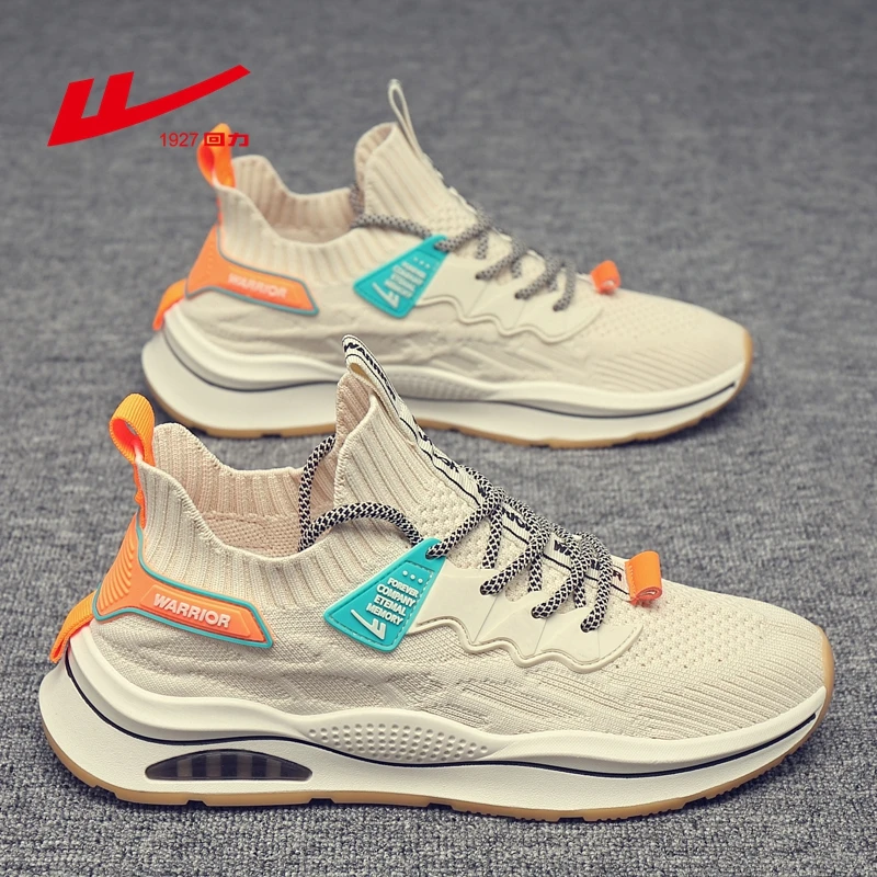 回力男鞋夏季透气2025新款网鞋休闲跑步椰子鞋男款增高网面运动鞋