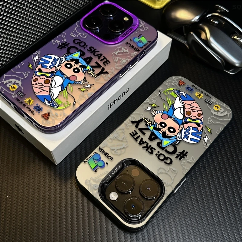 滑板小新适用苹果16手机壳iPhone15高级14/13华为OPPO小米保护套