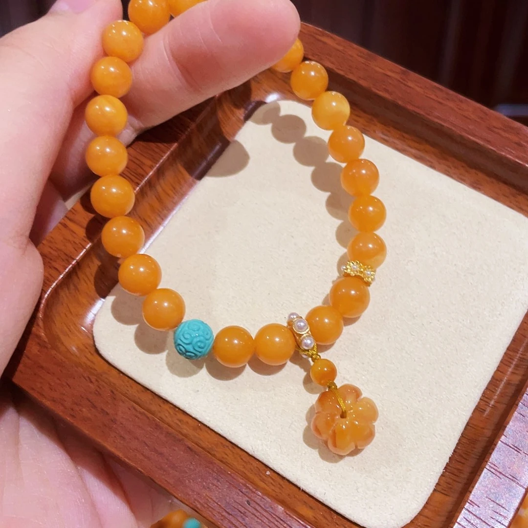 蜜蜡手链未镶嵌手串