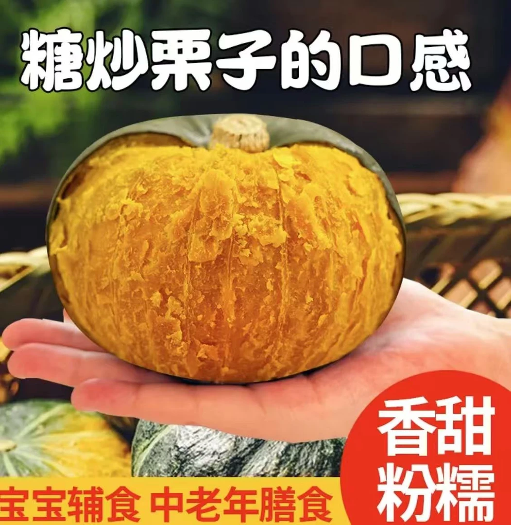 头茬贝贝南瓜粉糯香甜适合宝宝辅食的新鲜粗粮