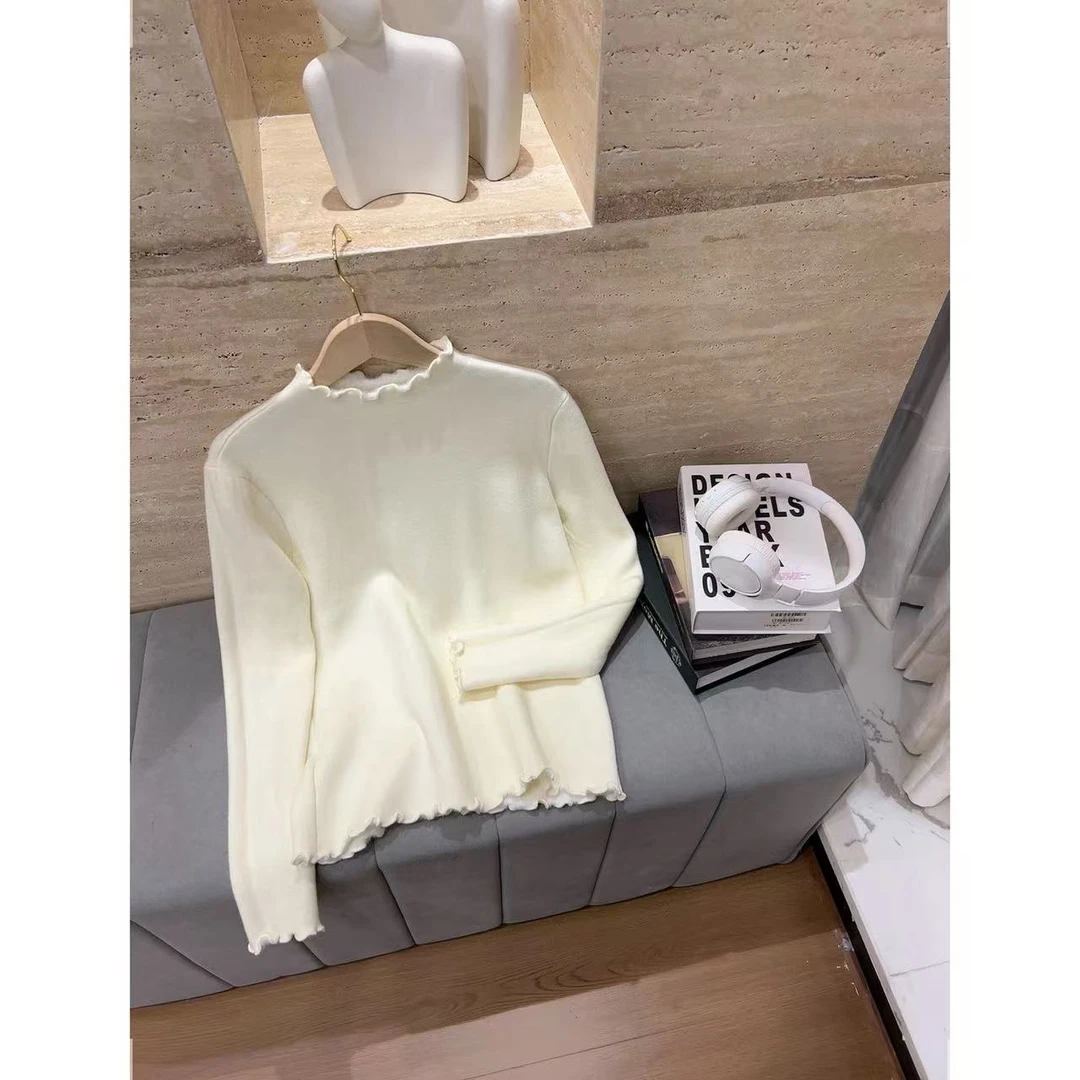 【新木耳边一体绒打底】小允姐姐2025新款时尚高级针织衫